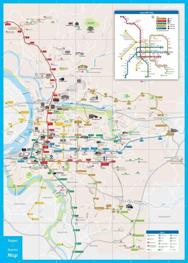 Mapa de transporte de Taipé